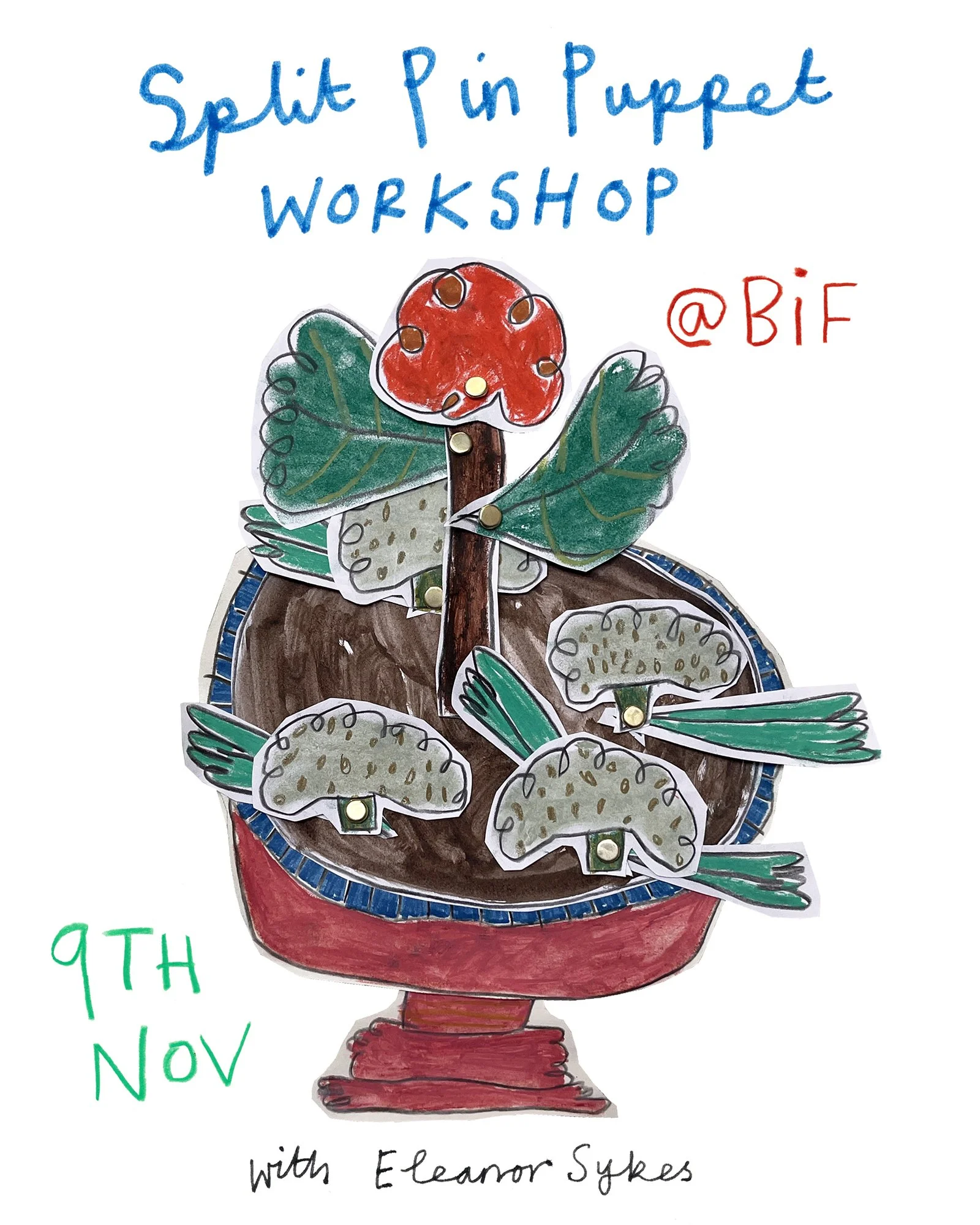 Workshop poster for Brighton Illustration Festival