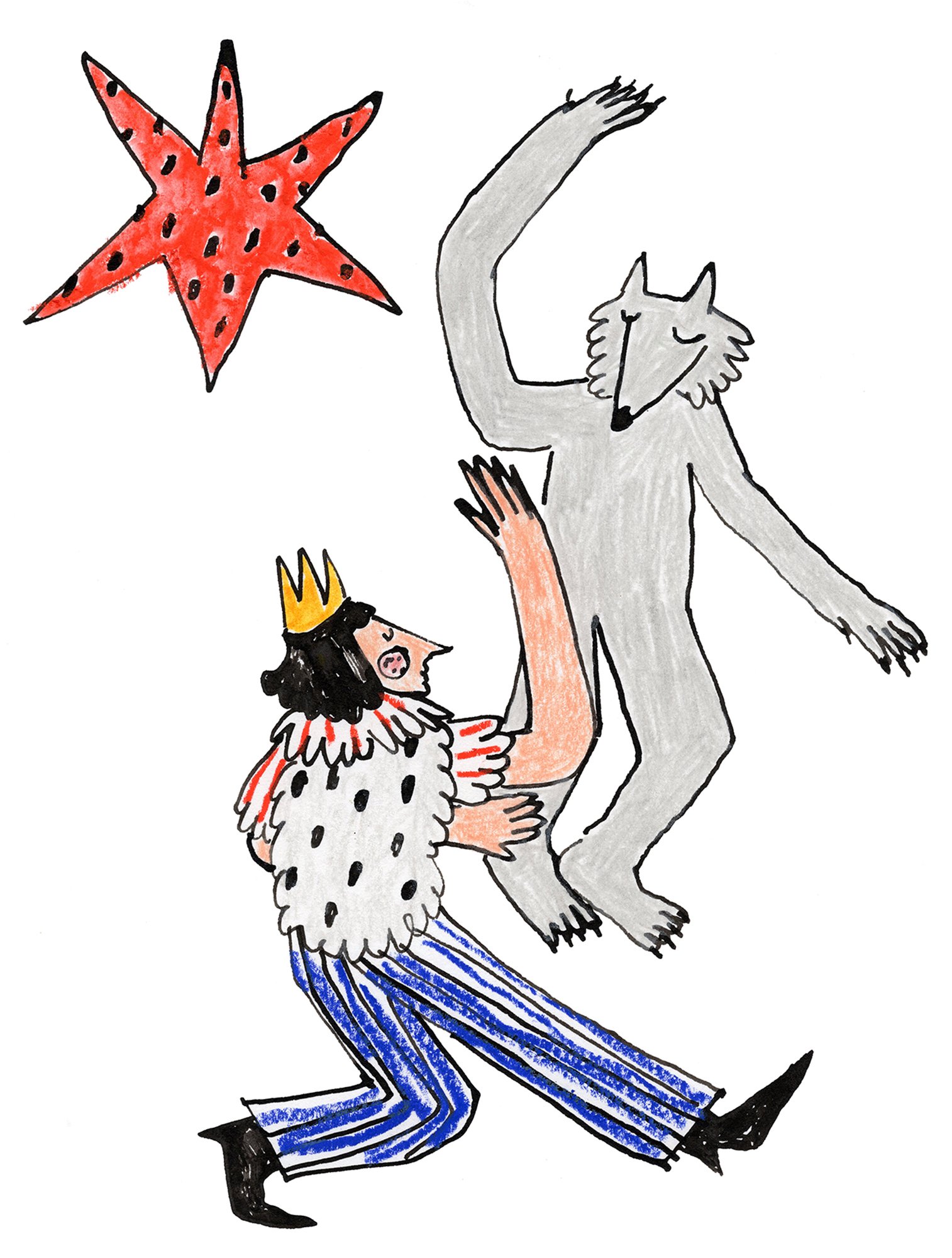 Illustration from self-published picture book Apple Sauce