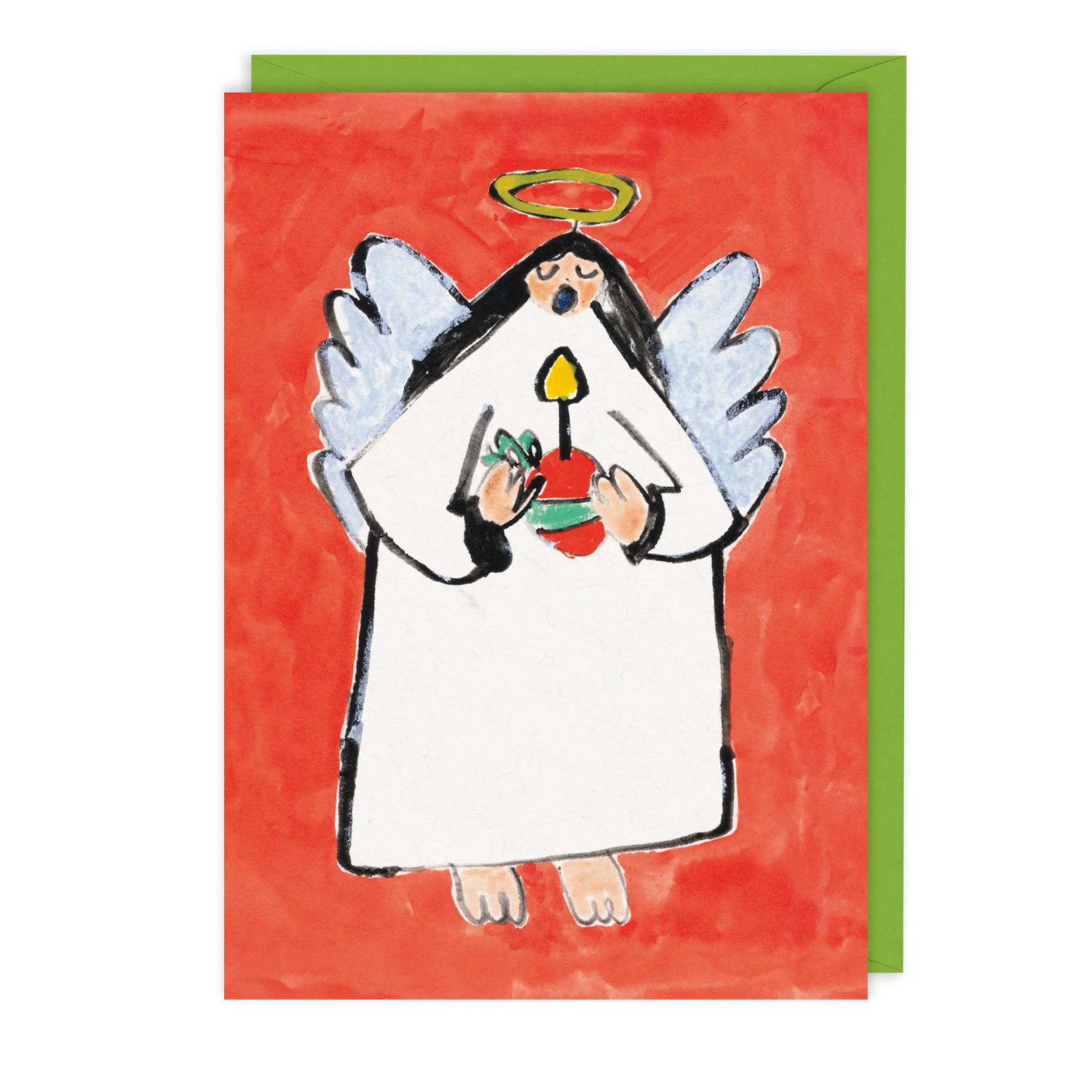 Christingle Greetings Card | Angel | Christmas Carol