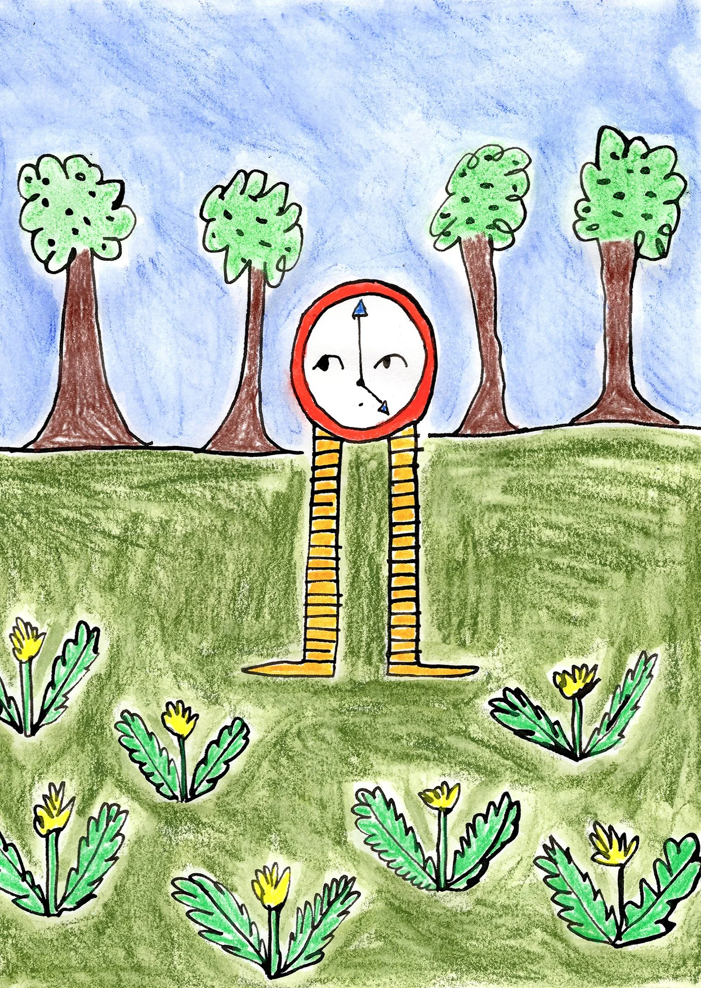 Illustration from self-published picture book Apple Sauce