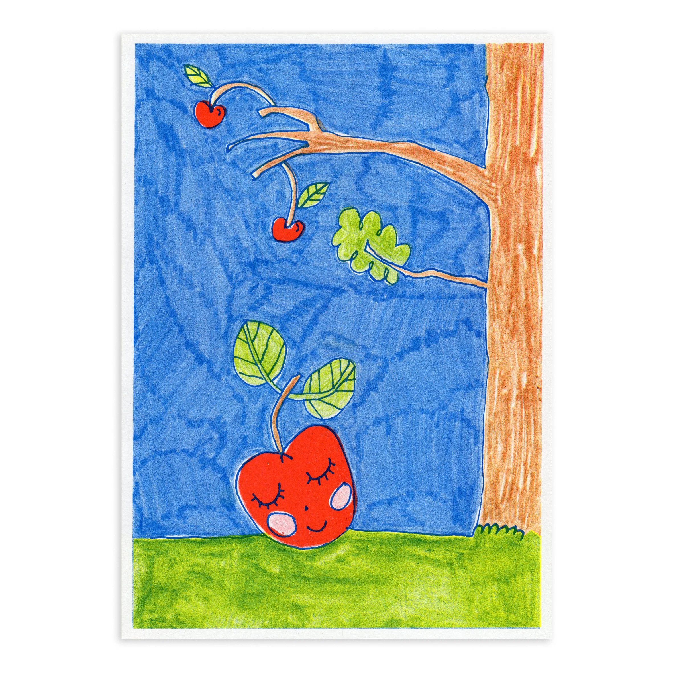 Apple Tree: A4 Riso Print