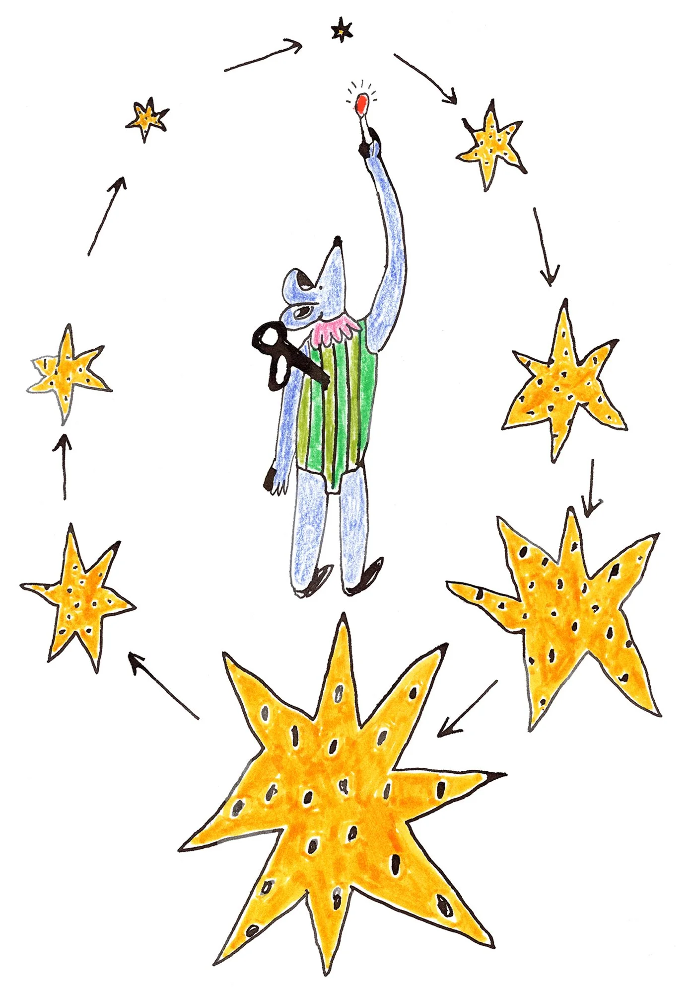 Illustration from self-published picture book Apple Sauce