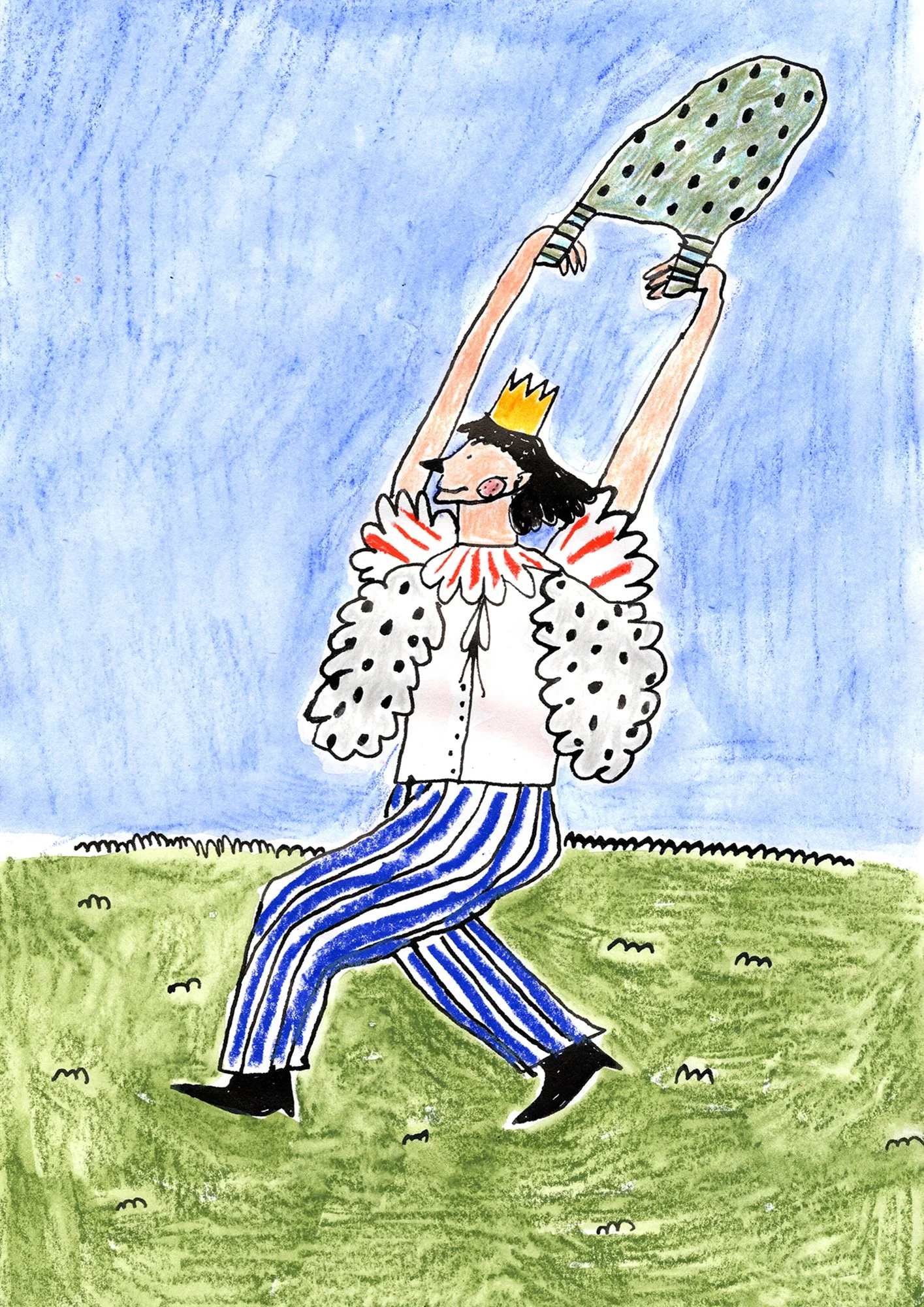 Illustration from self-published picture book Apple Sauce