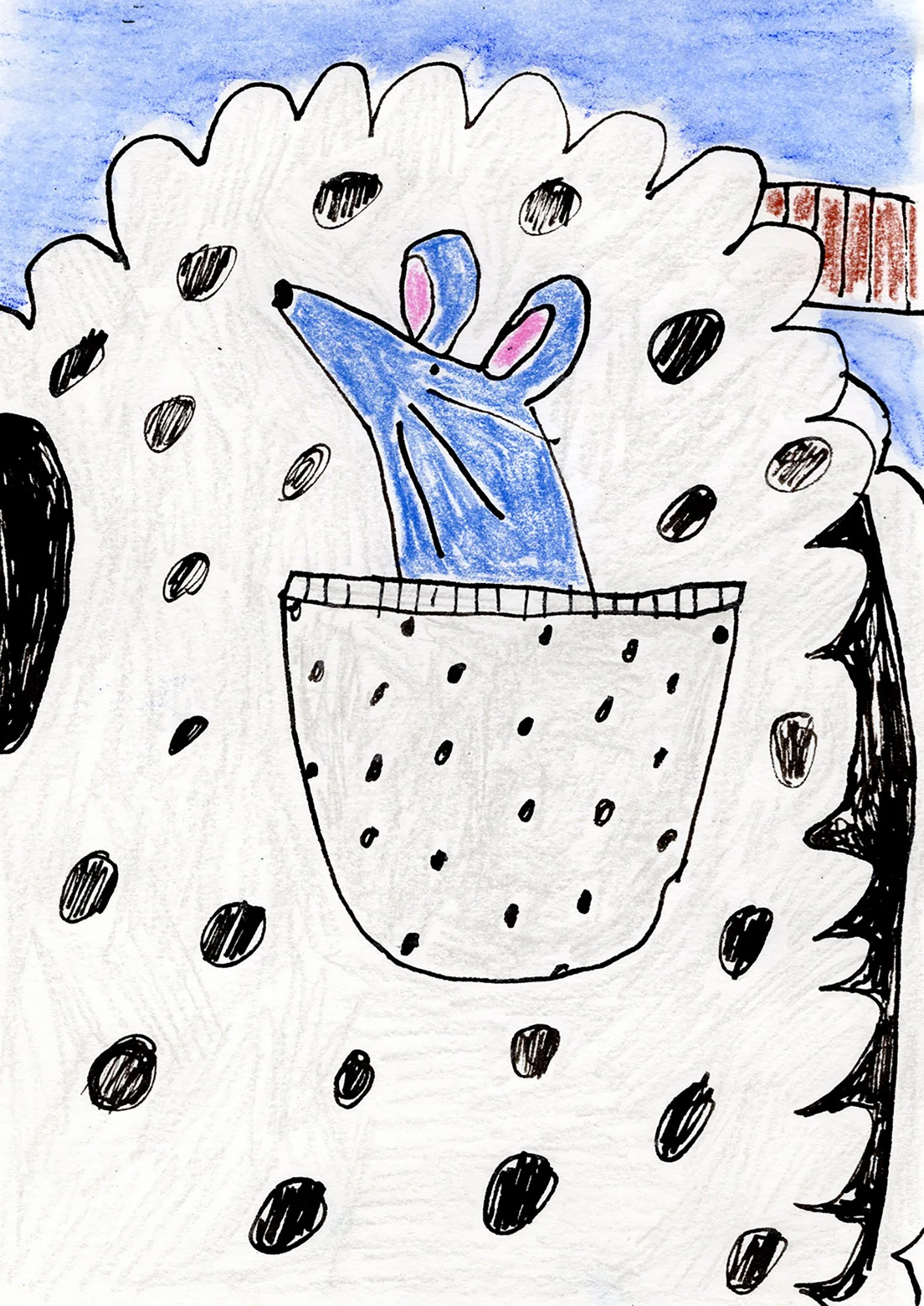 Illustration from self-published picture book Apple Sauce