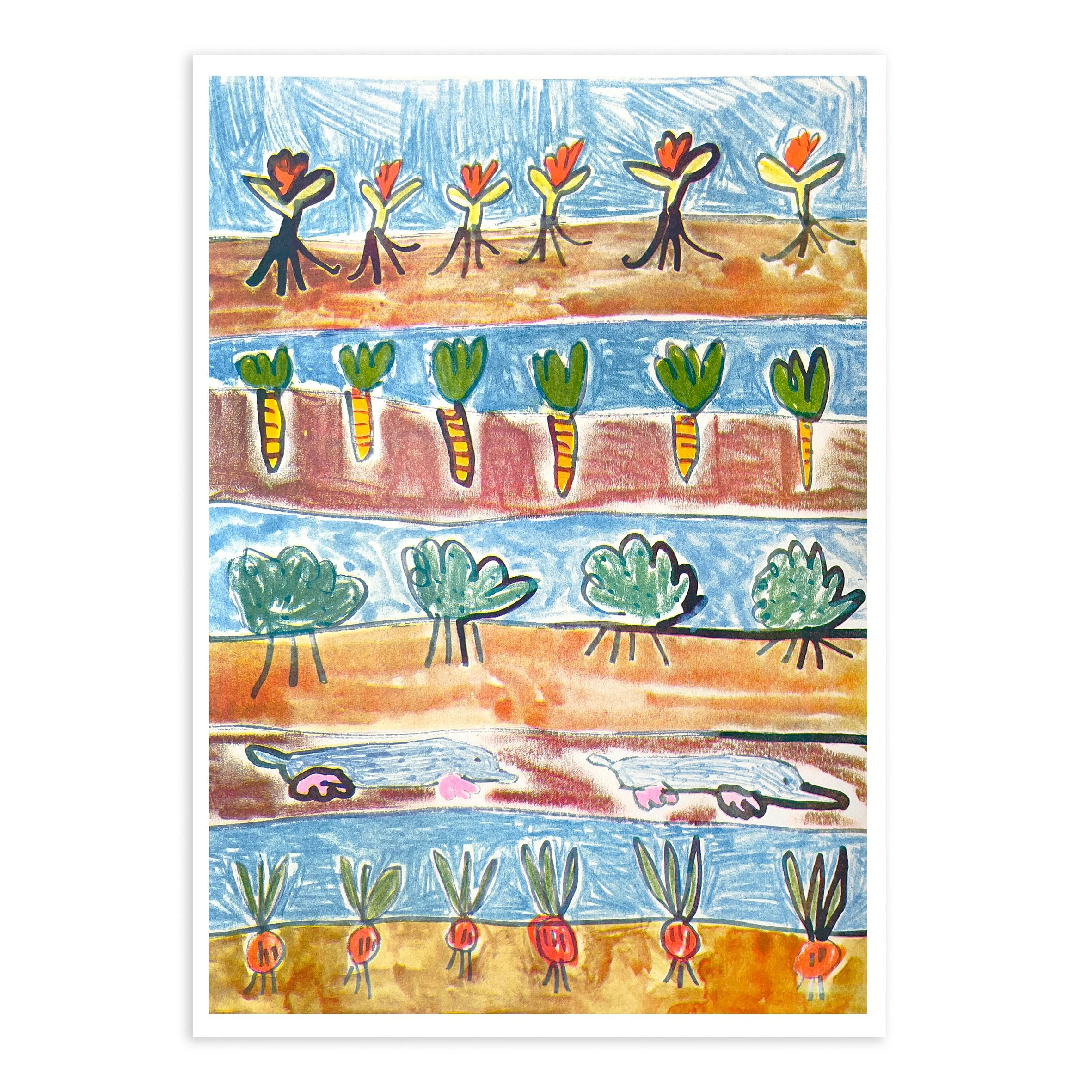 Garden’s Layers: A3 Riso Print