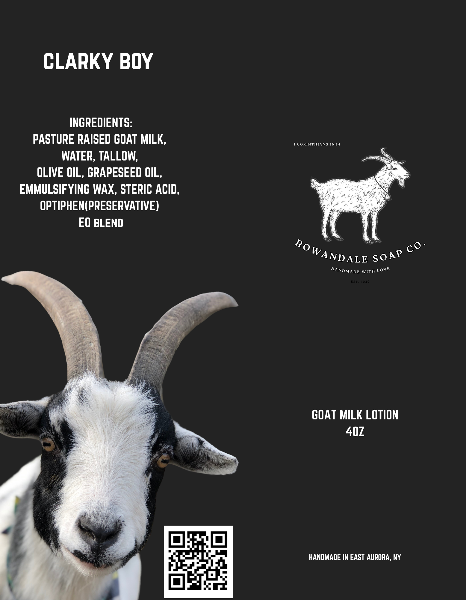 The Clarky boy goat milk lotion-4oz