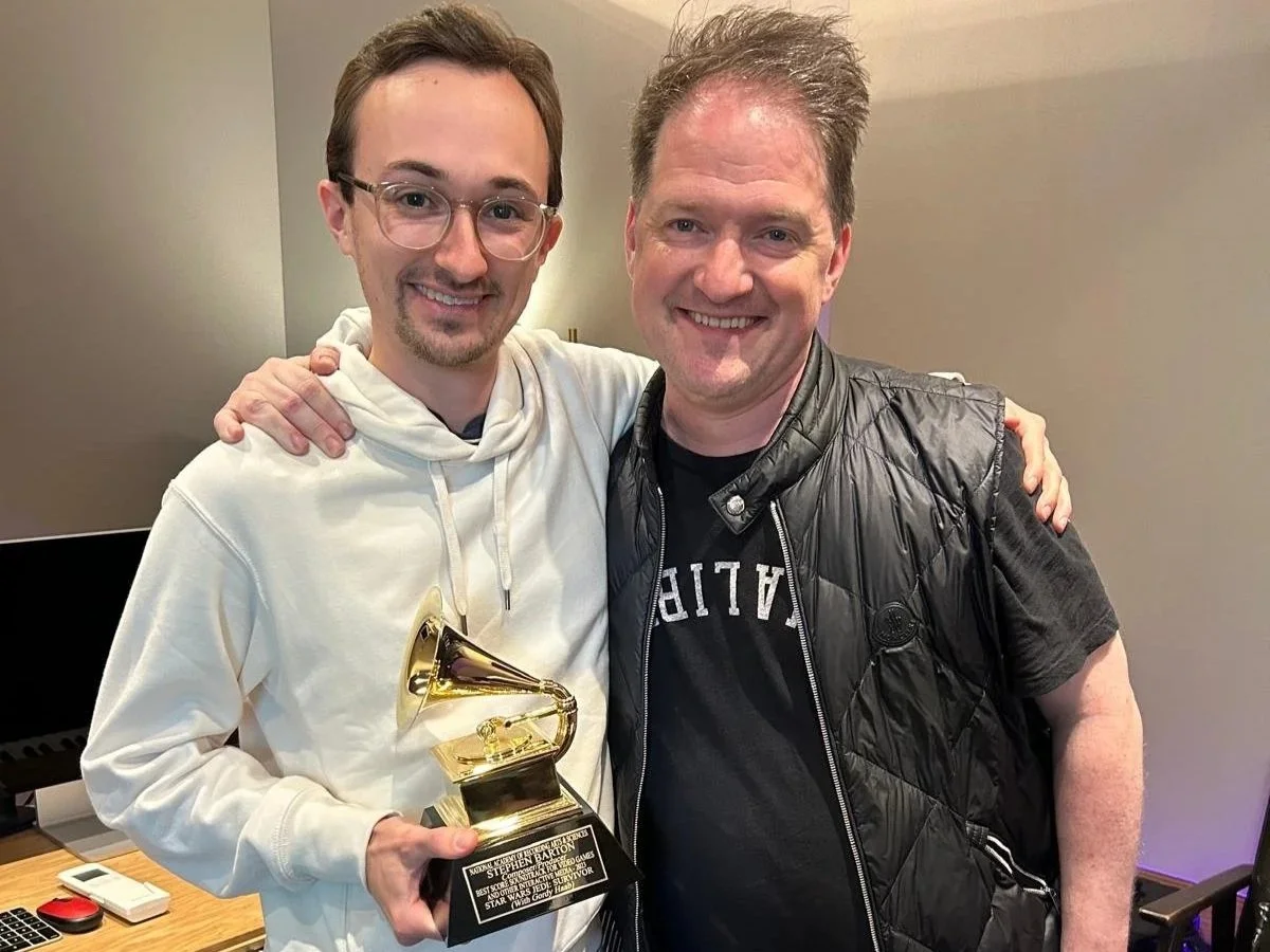 Stephen+and+Max+Grammy+Trophy.jpg