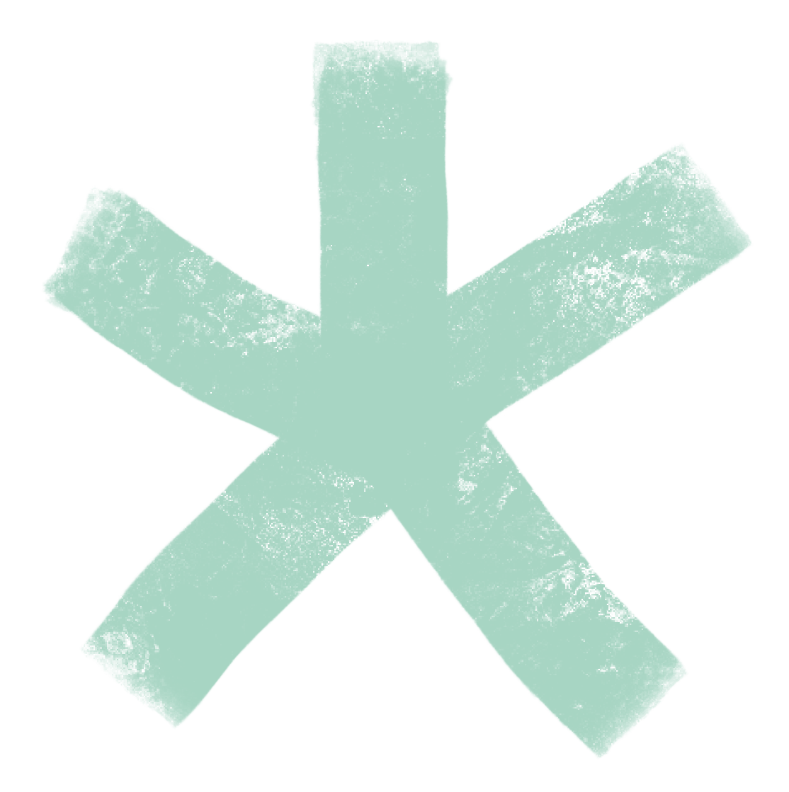 A downward pointing light blue arrow on a black background