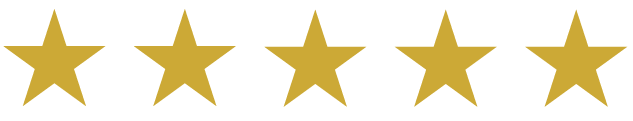 Six gold stars in a row.