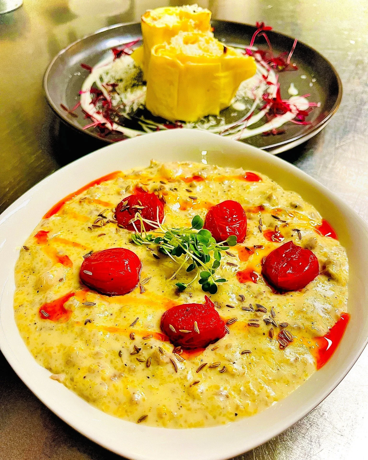 Some dishes feel like they&rsquo;re woven into your bones &mdash; the kind that take you back to cold winters, to kitchens filled with warmth, to the smell of something good simmering on the stove.
For me, that&rsquo;s polenta.

Ours is rustic and el