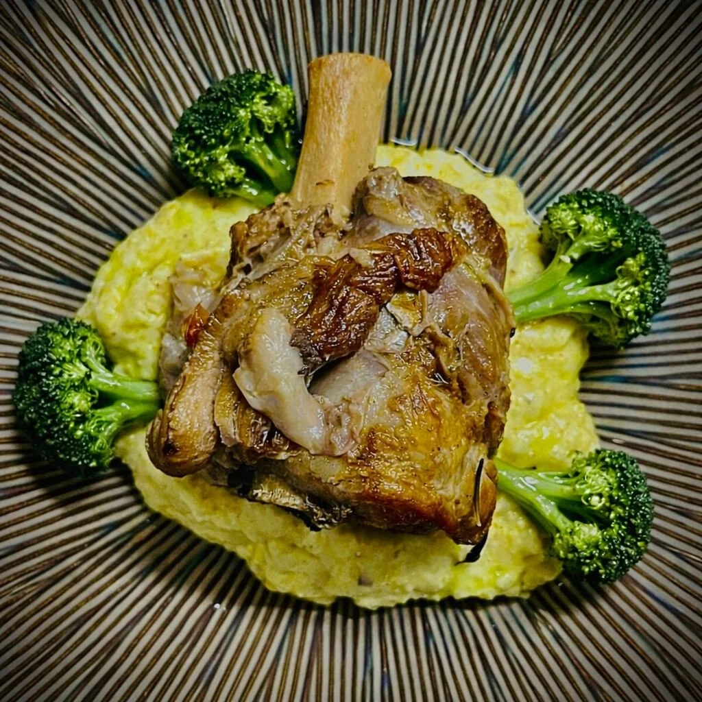 It&rsquo;s back.
Our slow-braised pork shank&mdash;fall-apart tender, rich and deeply comforting. The kind of dish that fills the room before it even hits the table.

Served over creamy mascarpone polenta that soaks up every bit of that beautiful, sl