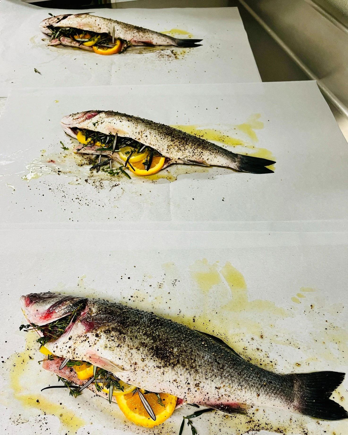 Some dishes capture everything we love about Mediterranean cooking in the simplest way.

Our branzino from Sam Rust Seafood is served whole and baked in parchment with fresh herbs and citrus, allowing all of those delicate flavors to gently come toge