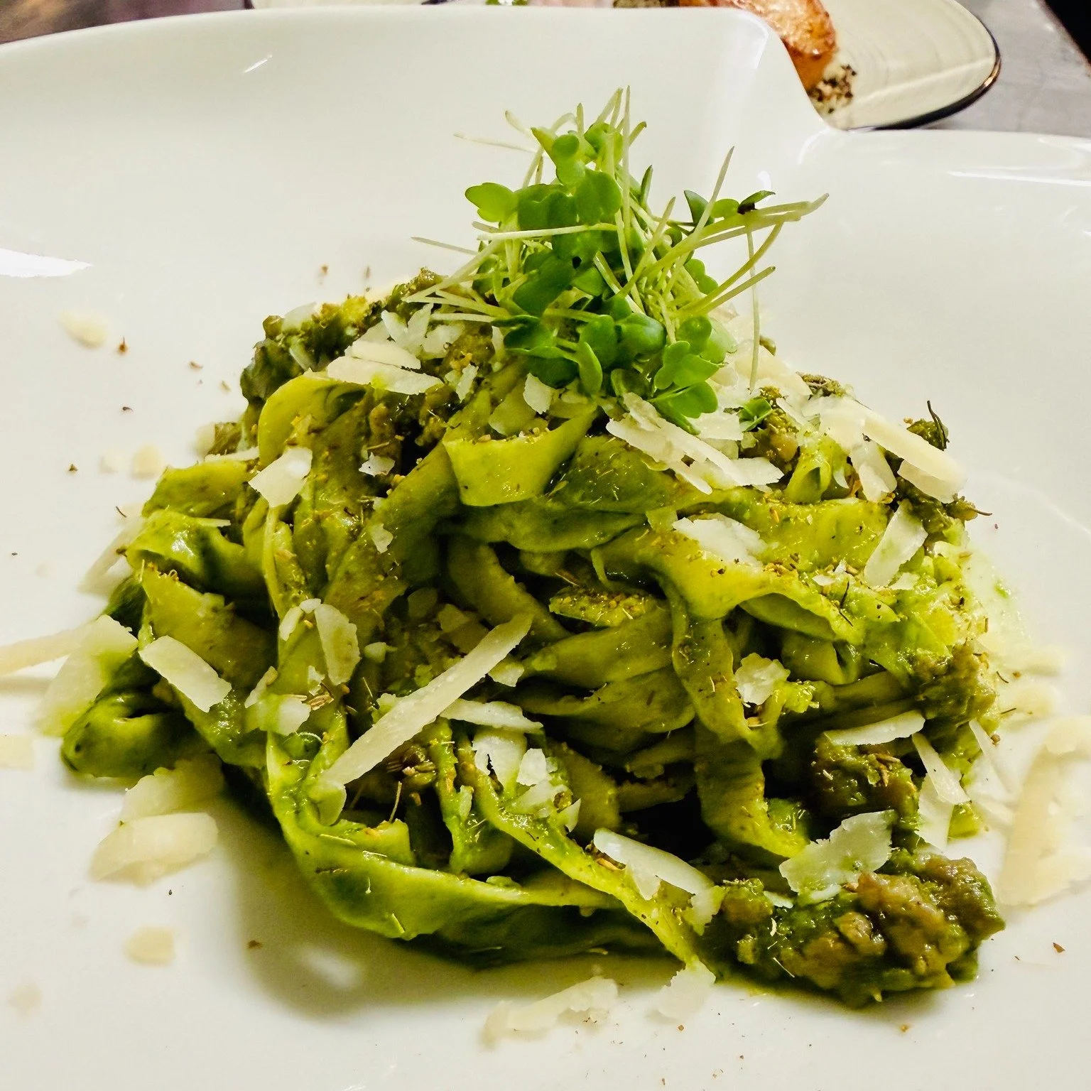 Long before the dining room begins to glow. Long before the first bottle is uncorked. Long before the evening settles into its rhythm&hellip; there&rsquo;s flour covering the counters and pasta dough being made in our kitchen.

Every morning, we star