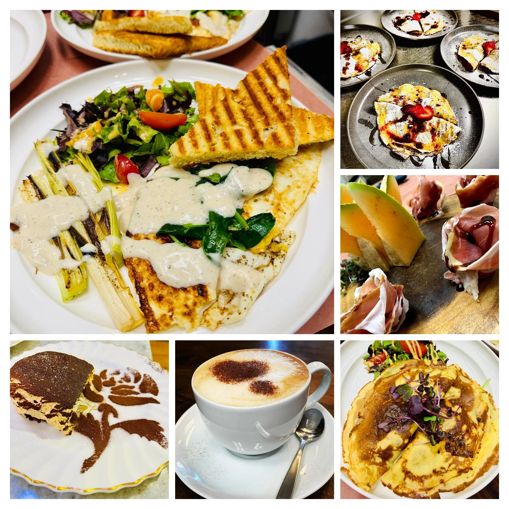 Brunch is calling... 

The question is: sweet or savory? 
A creamy cappuccino or a bold espresso? 
Will you go for our gluten-free crespelle? A flatbread? A warm panino?
And... will you save room for our salted caramel tiramisu? 

See you at 10 AM.


