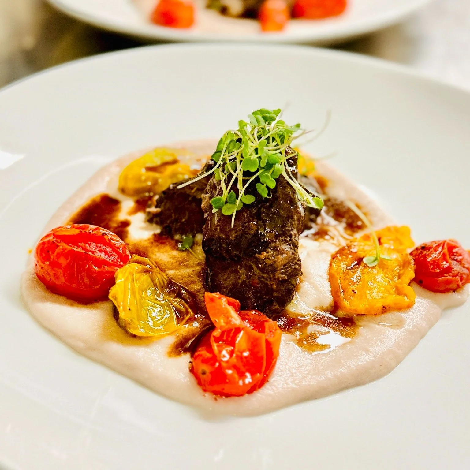 Two dishes. Two completely different moods. One very good reason to come to dinner. 

Served with quinoa, Copper Cricket Farm&rsquo;s string beans, silky thyme beurre blanc and the bright, complex citrus of cured bergamot. Fresh, delicate, vibrant &m