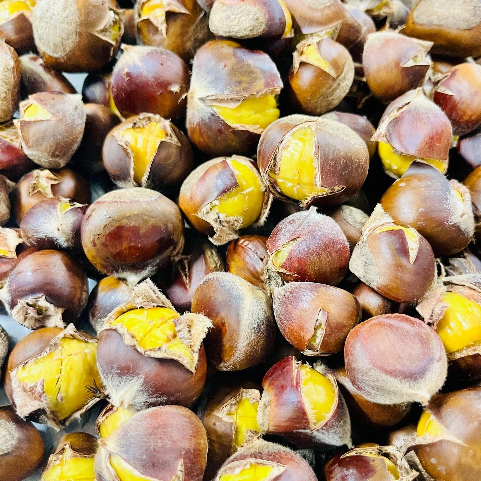 When the temperature keeps slipping lower and that unmistakable autumn chill settles in, all I can think about is castagne e vin brul&eacute;.

Roasted chestnuts, spices filling the air, a glass of warm wine infused with cinnamon, star anise, cloves,