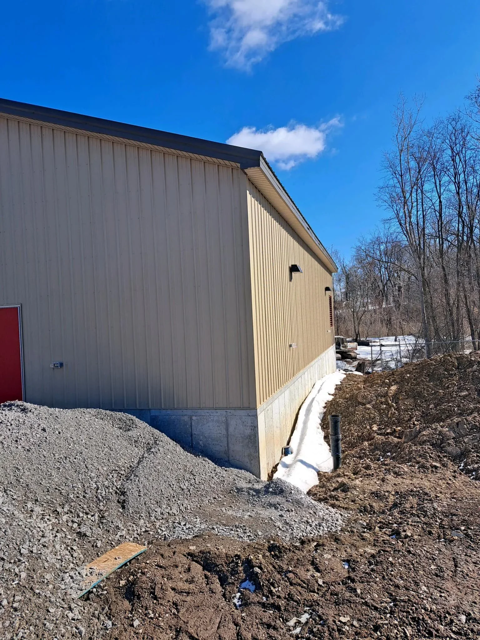 LeRoy WWTP Equipment Building | Winter Construction | Vetra Construction Services 2.webp