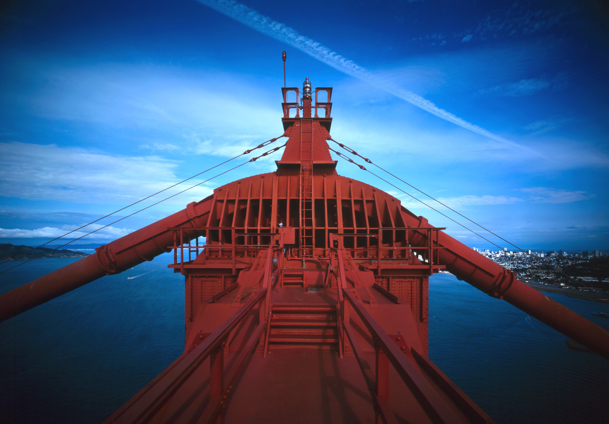 Cable Saddle, south tower of Golden Gate Bridge