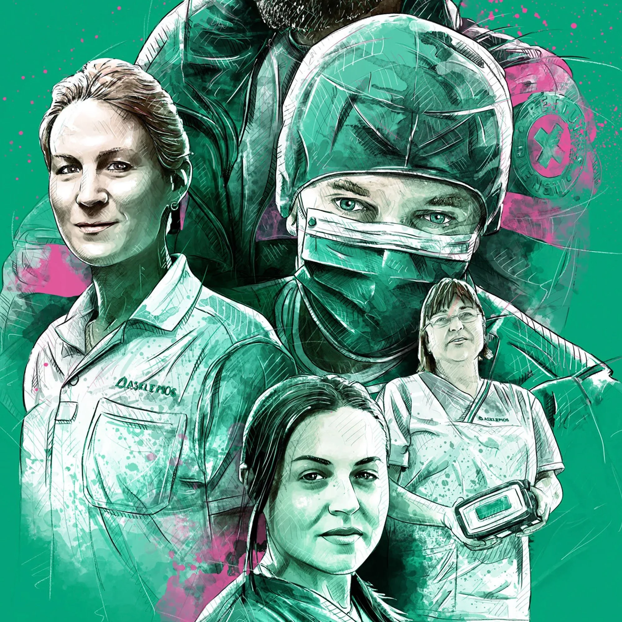 Illustrations for Asklepios: Annual Report