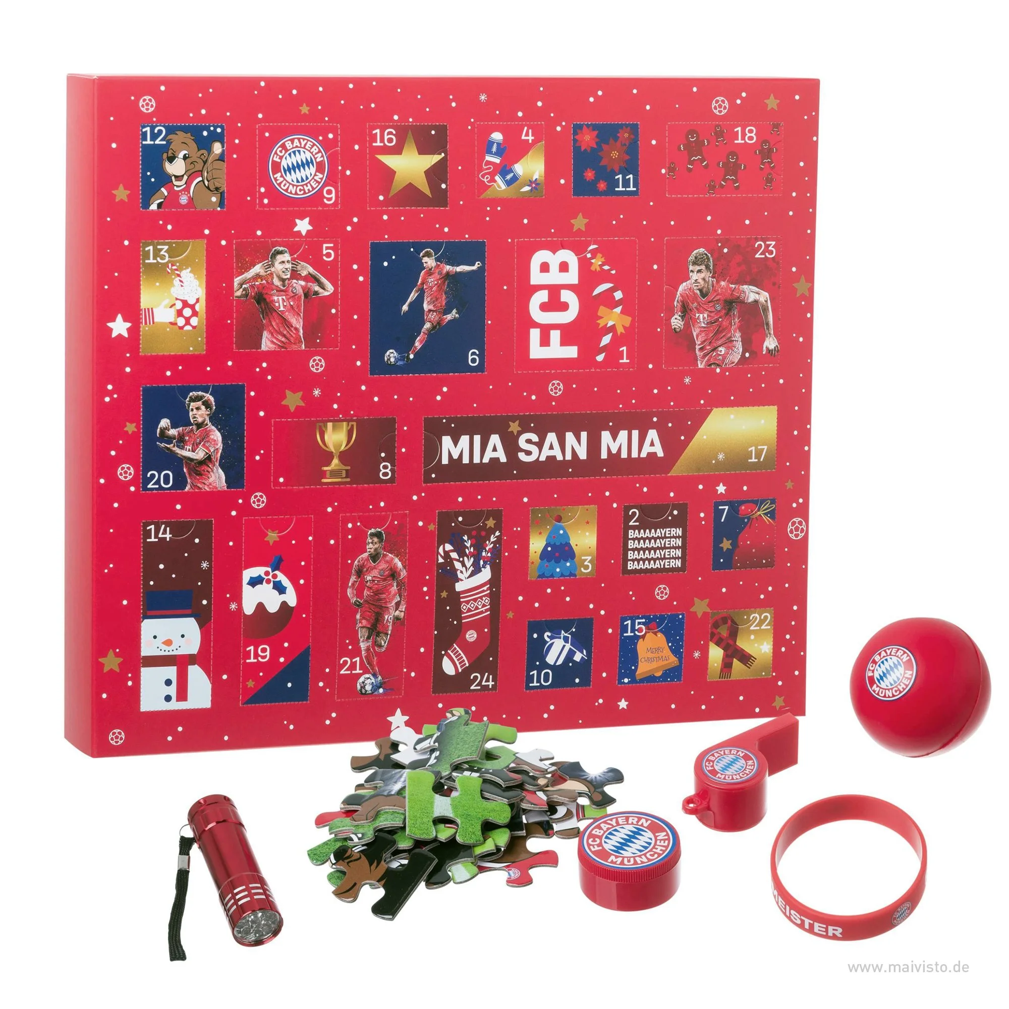 Advent Calendar Illustrations for FC Bayern Munich