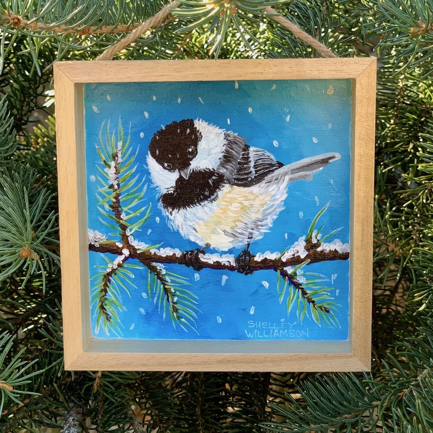 Chickadee Acrylic Shelley WIlliamson Artistry Winter Friends 1.jpg
