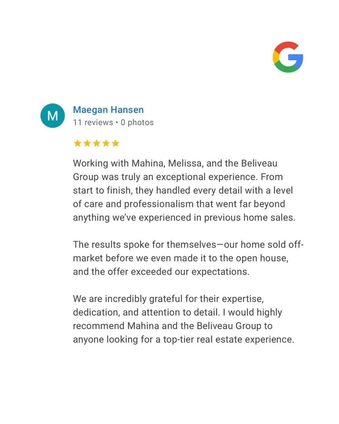 So grateful for clients like this. 💛

Hearing that our care, communication, and attention to detail made such an impact truly means everything to our team. @mahinadouglas and @melish504 put so much heart into guiding every step of the process, and m