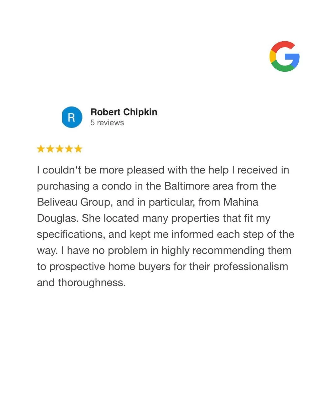 Helping clients find the right home is always rewarding, but hearing feedback like this means even more. 💛

@mahinadouglas worked closely with this buyer every step of the way, helping narrow down the right fit and making sure the process felt clear