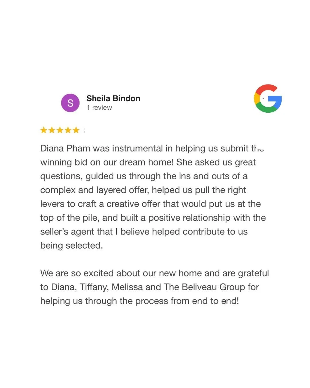 Winning offers aren't luck. They're strategy.

Diana crafted a creative, layered offer that put her buyers at the top of the pile, then built the kind of agent-to-agent relationship that makes sellers say yes.
This is what it looks like when you have
