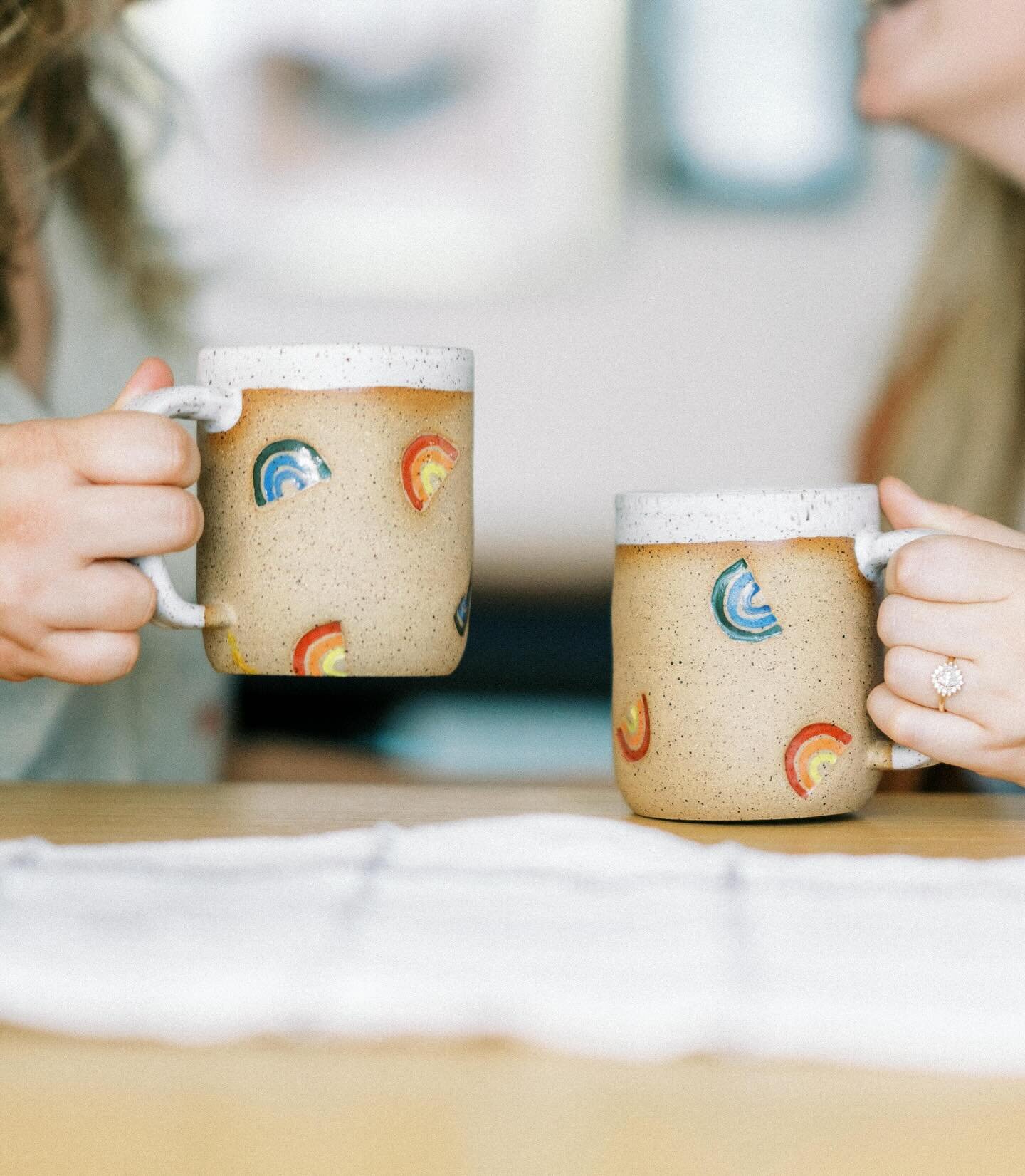 A cozy in-home coffee based engagement session with these lovely ladies☕️ @nickiseefs @shellysellsseashells6