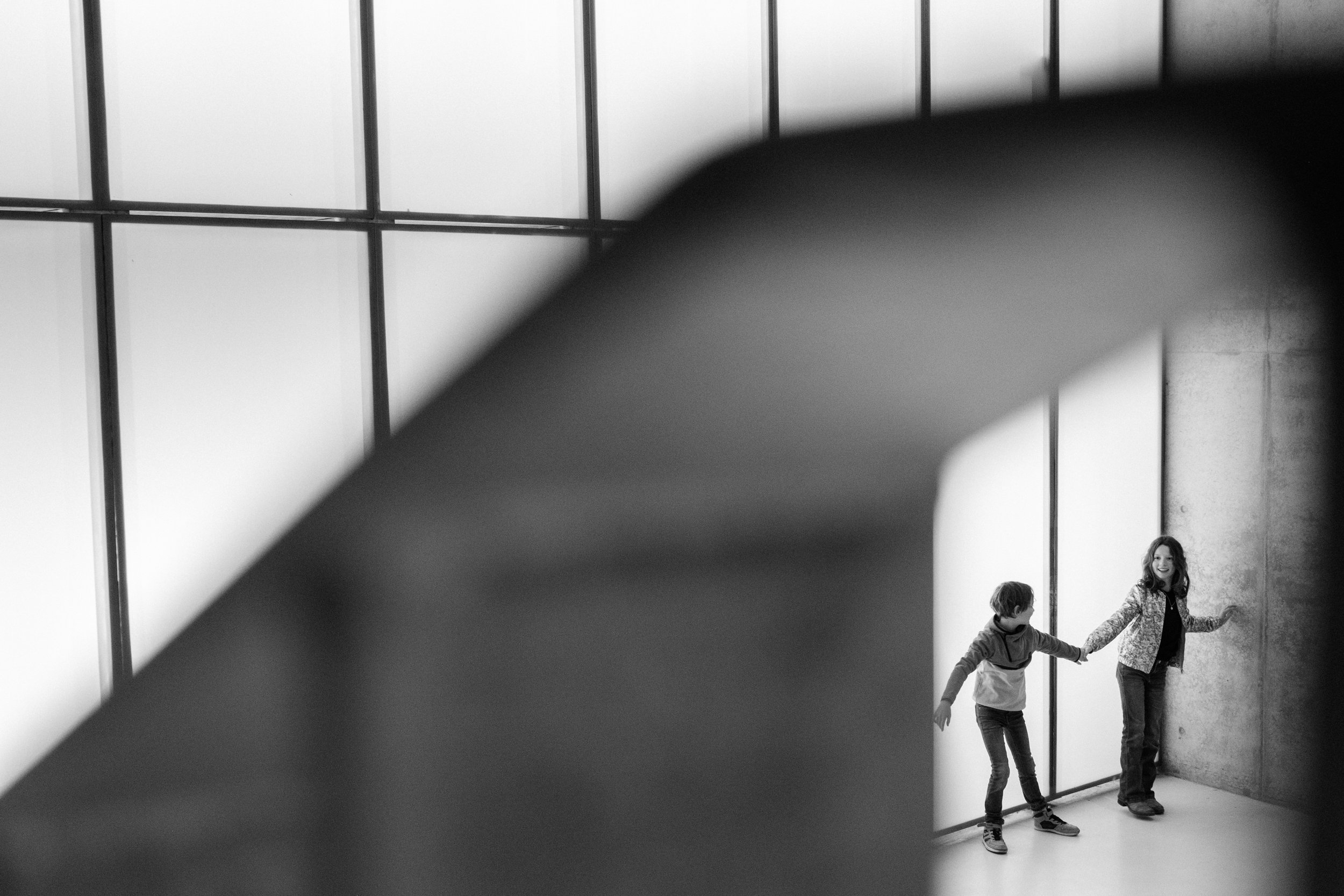 family portraits in an urban environment