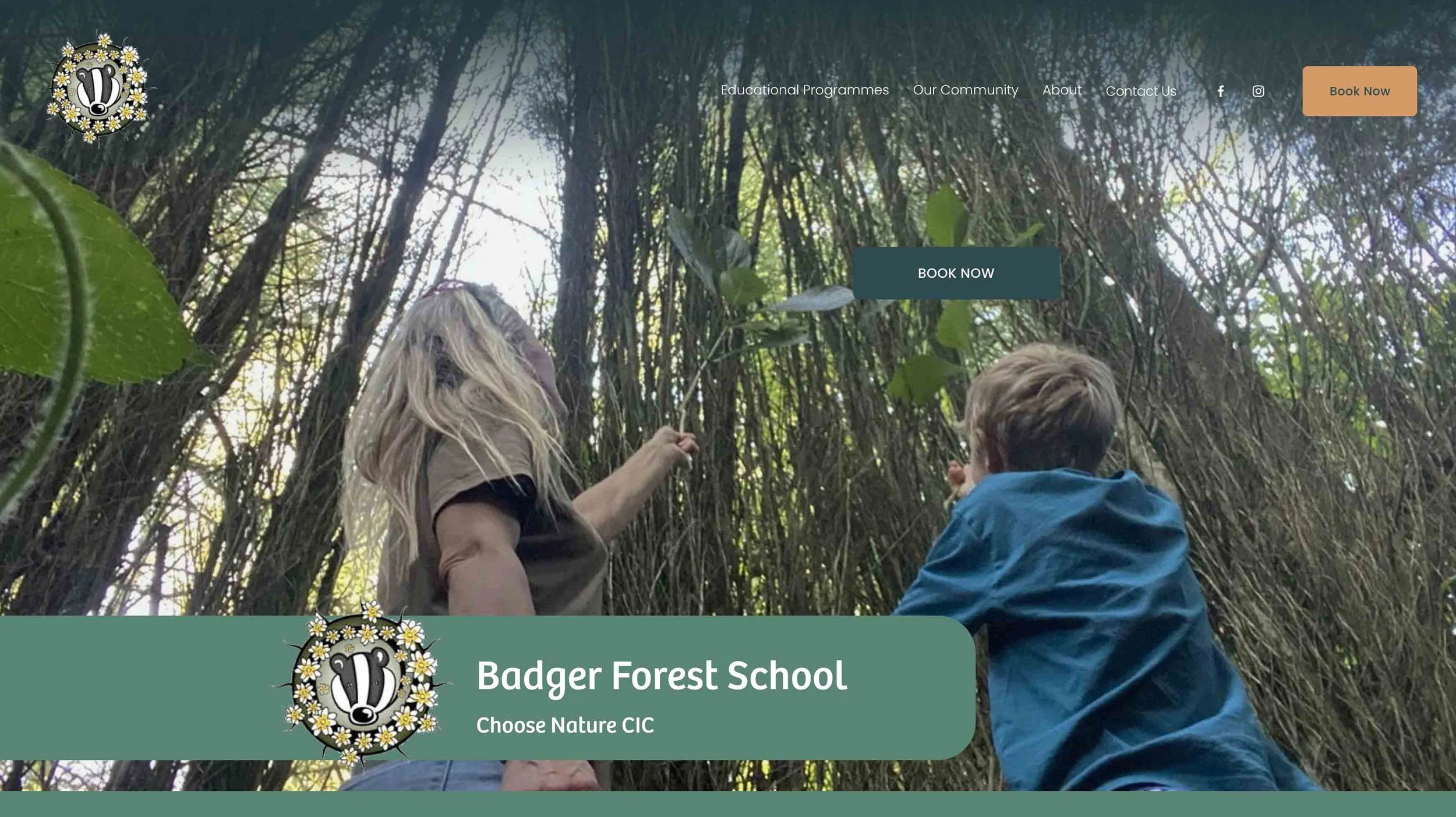 Choose nature website today - with updates by client