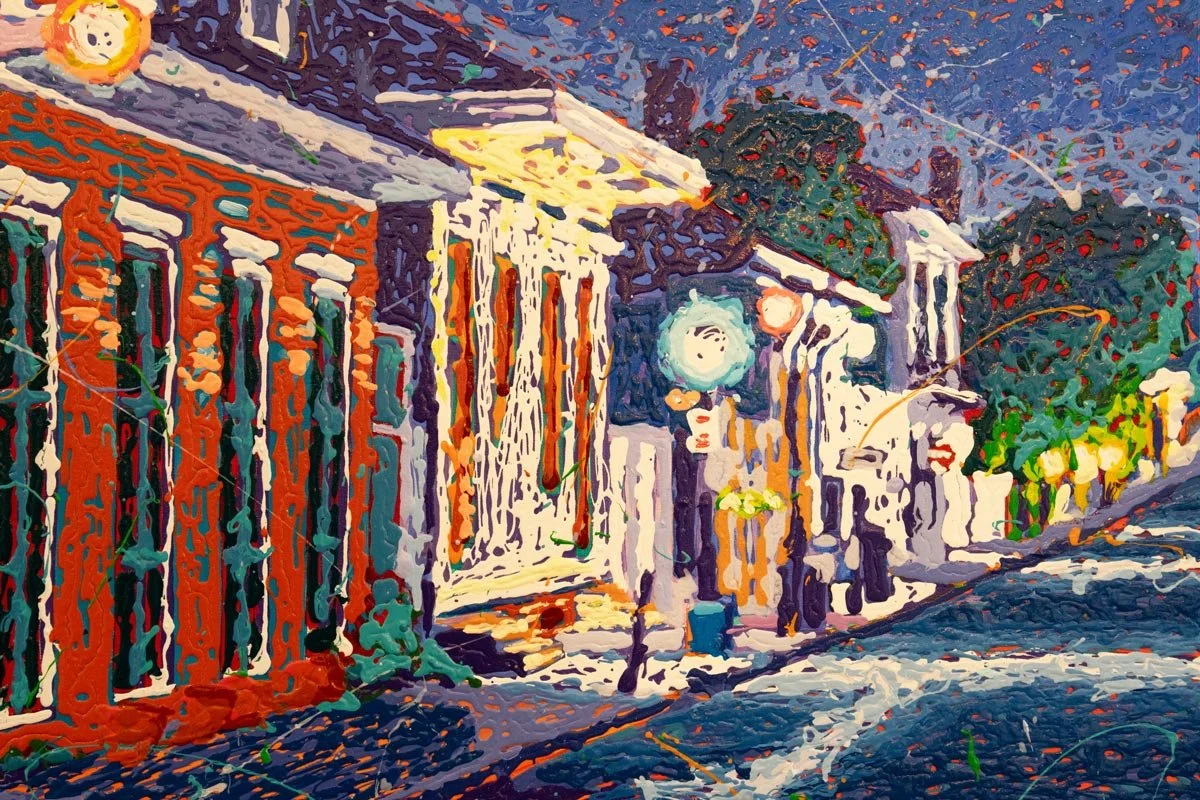 Oh What a Night!, 50x38", (framed), [detail],  AVAILABLE @ Orleans Gallery 603 Julia St, New Orleans, LA 70130, $7,999