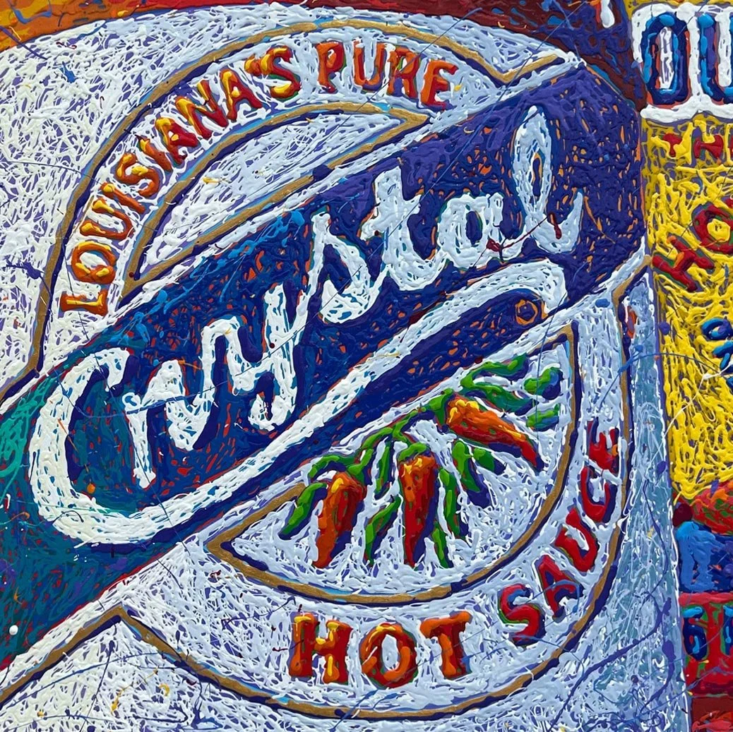 Saucy Trio, 60x48", [detail], SOLD