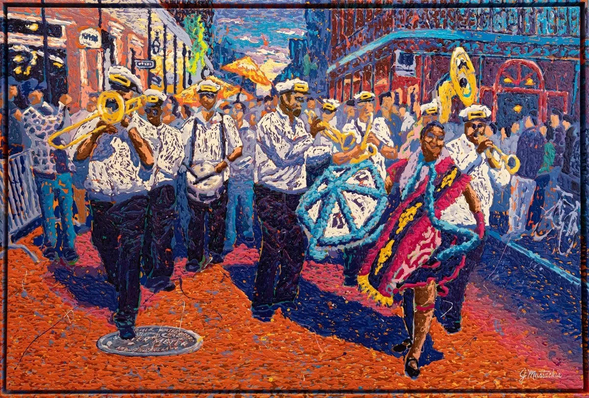 Marching On, 74x50", SOLD