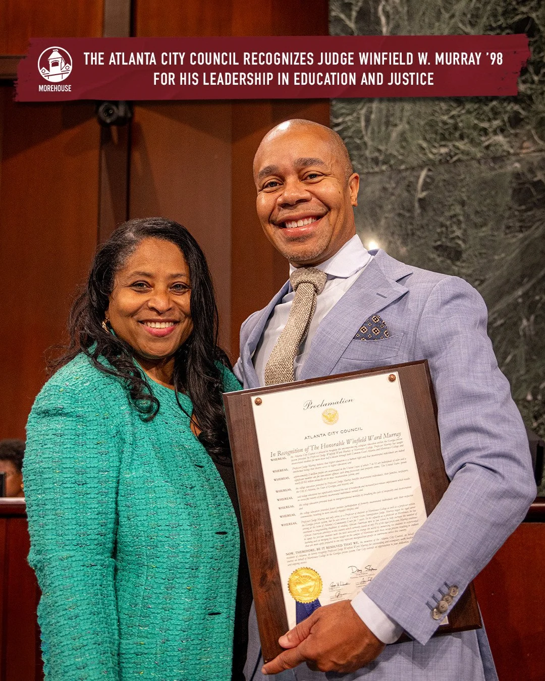 Atlanta City Council Honors Judge Winfield Murray and Morehouse HEP for Transformative Service