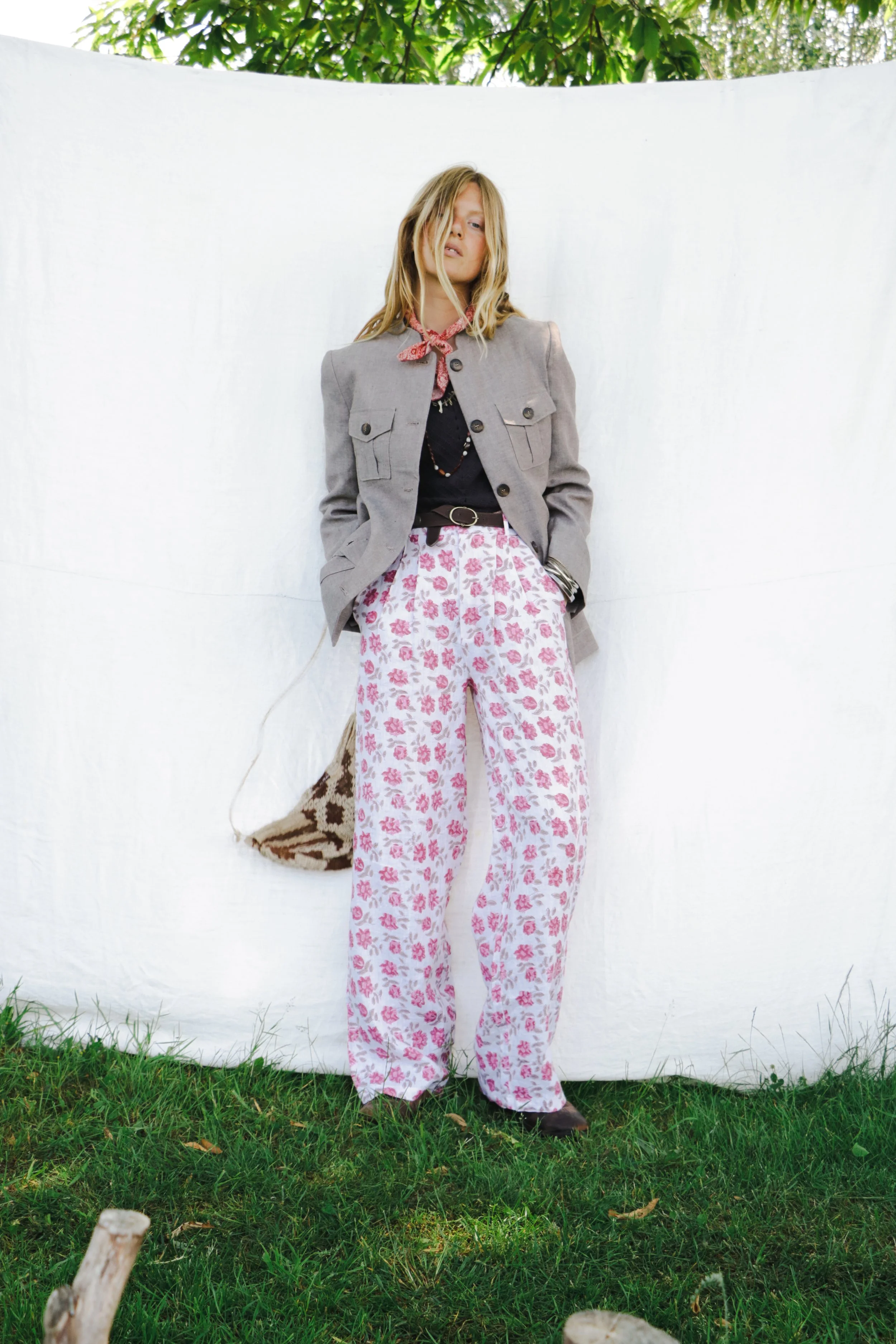 Es Cana Jade Top Onix, Gordon Roses Angus Pant, City Palace Nehru Jacket, Rupee Dust Sikka Belt Tobacco, Red Java Poe Bandana .jpg