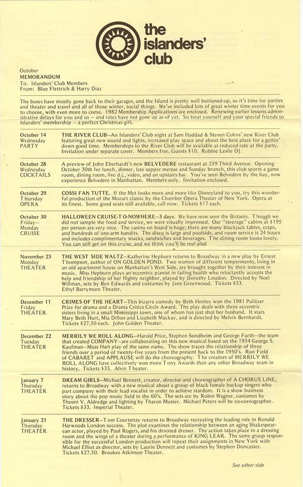 Islander Club The Islanders Club Est. 1968 — Fire Island Pines Historical Society