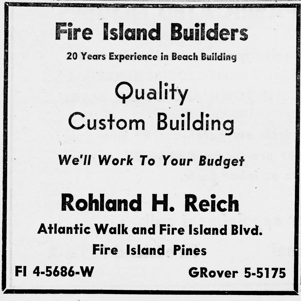 Pines People- Walter & Joyce Reich — Fire Island Pines Historical Society