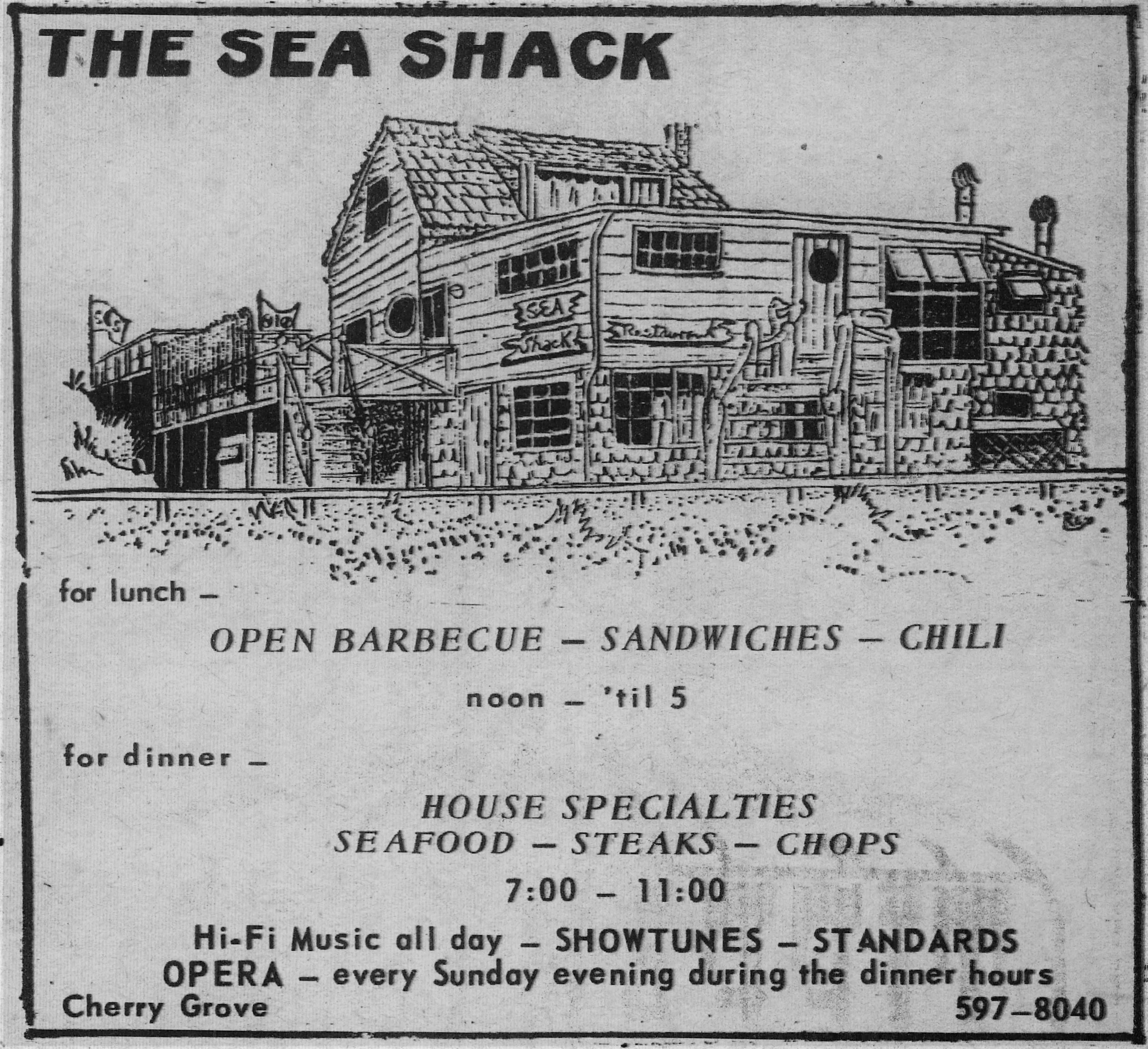 The Sea Shack Cherry Grove Est. 1952 — Fire Island Pines Historical Society
