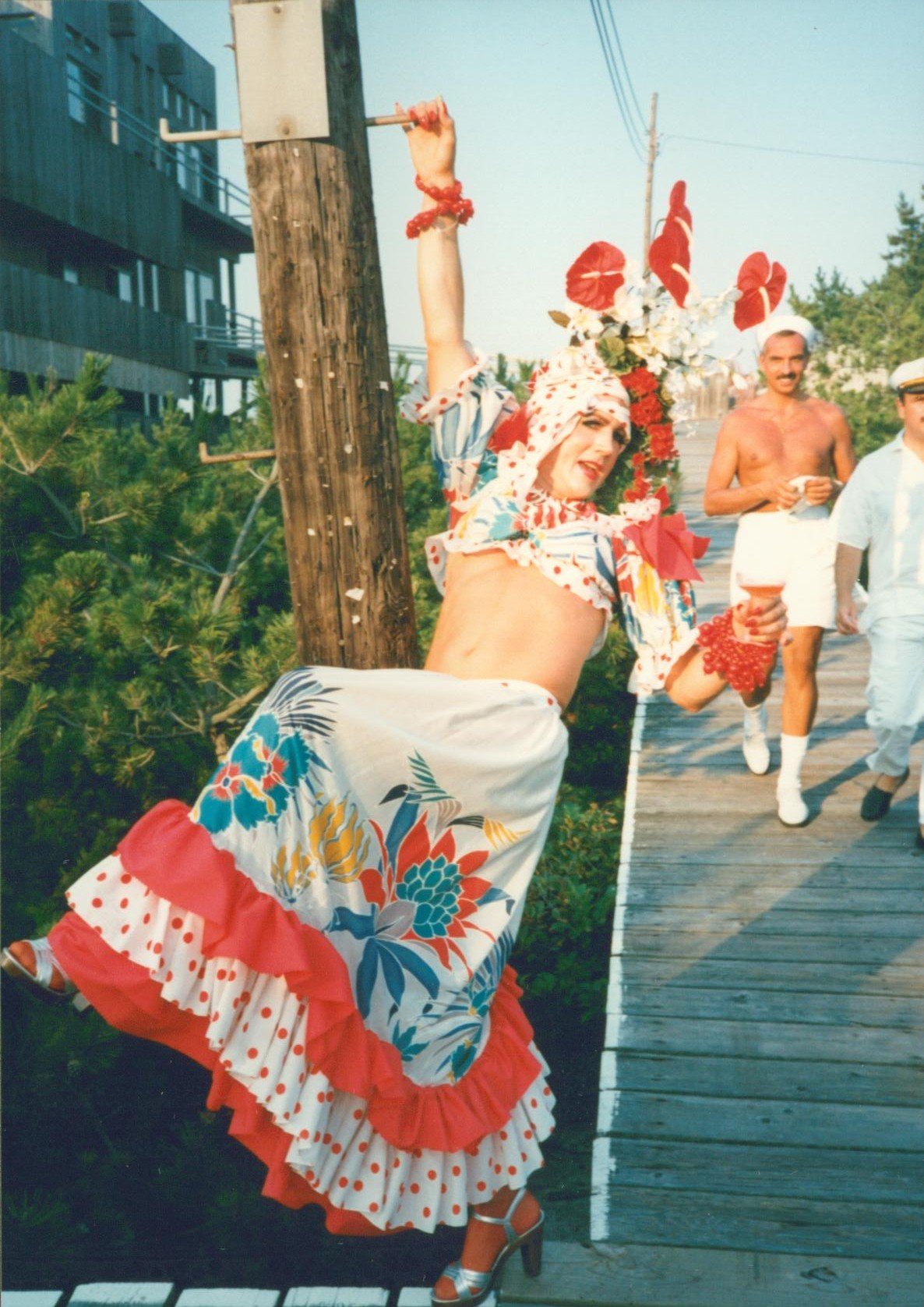 Hollywood Shore Leave party 1988 Carmen Miranda.jpg