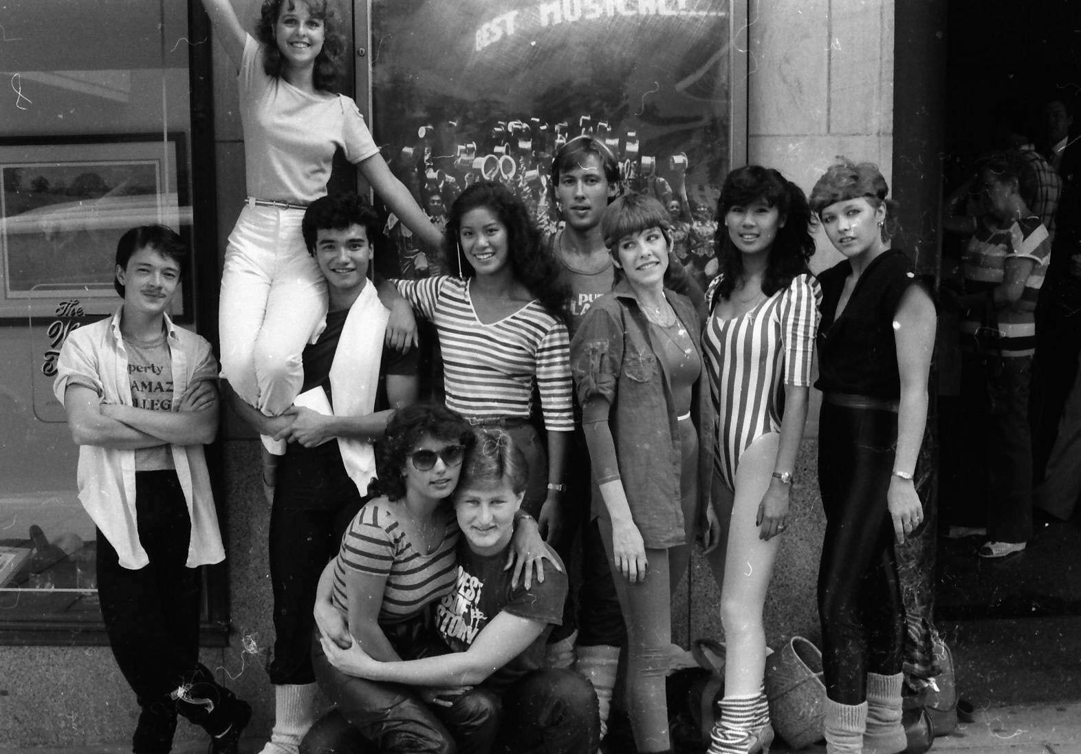 Hernando Cortez. A group of Vancouver dancers travel to Seattle for an audition for A Chorus Line  me third from left circa 1981.jpg