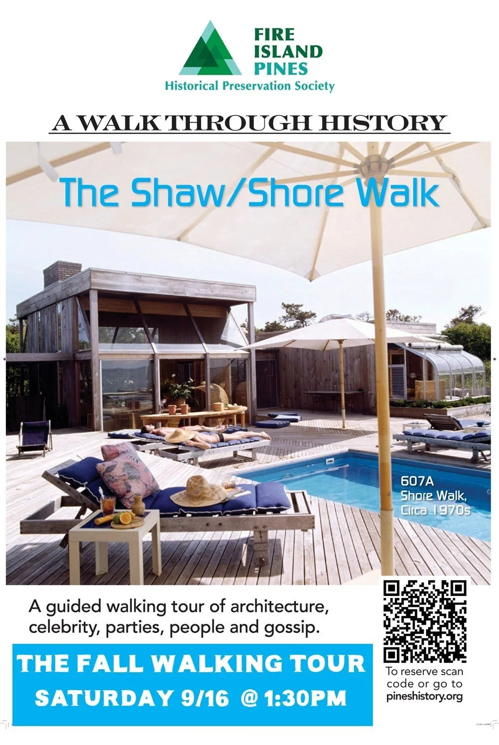 [SUNDAY, 6/21 @ 11AM] "A Walk through History" Tour: Shore/Shaw Walk, led by Kyle Supley