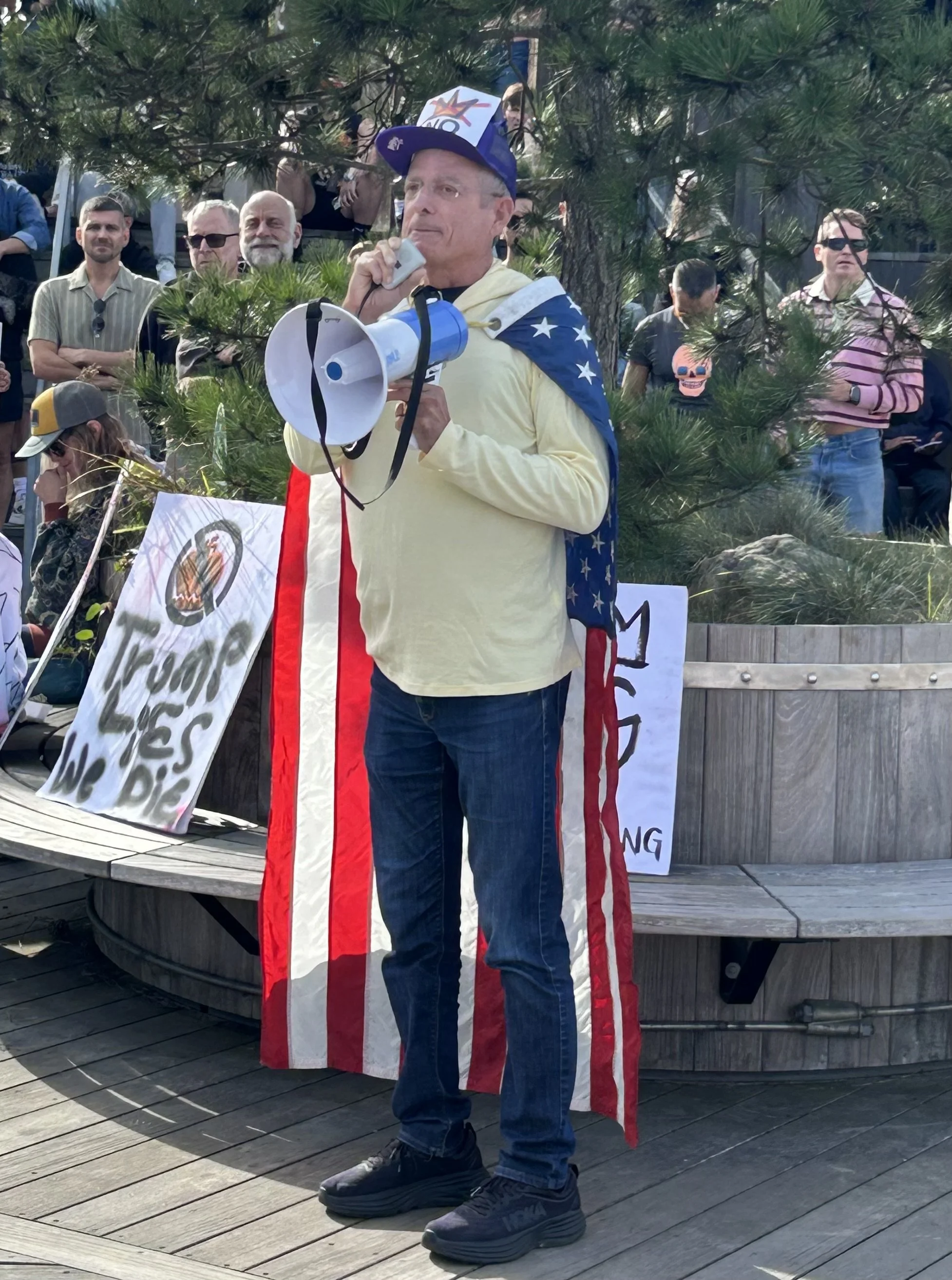 Russell Saray Addressing Crowd Oct 2025 No Kings.jpeg