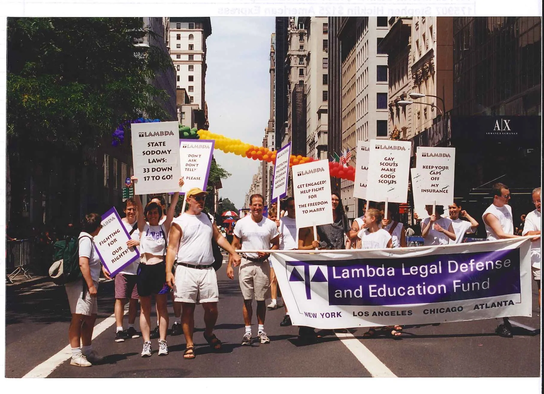 Don NYC Pride with Lambda - late 1990s.jpg