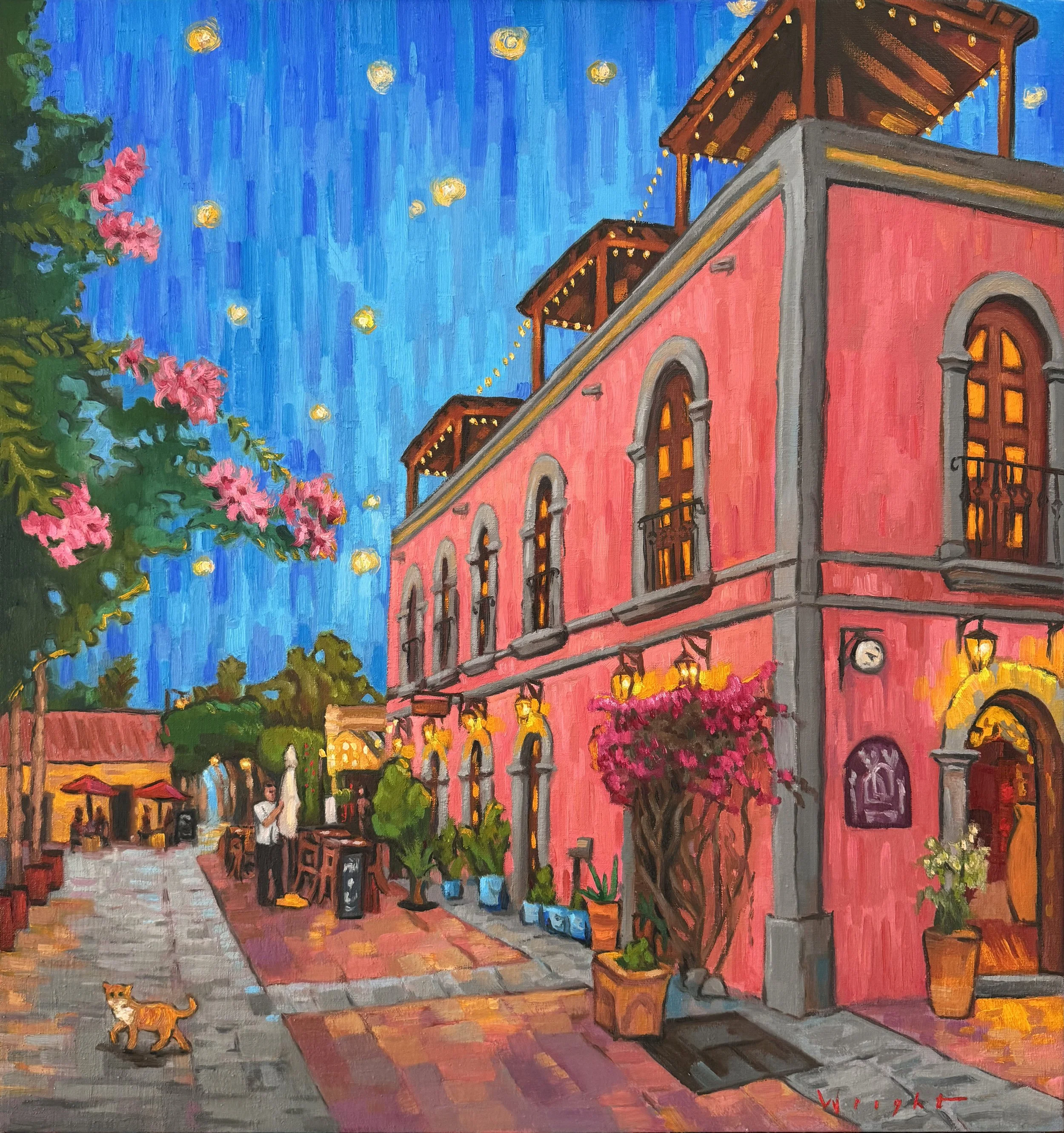 Posado Hotel at night.jpg