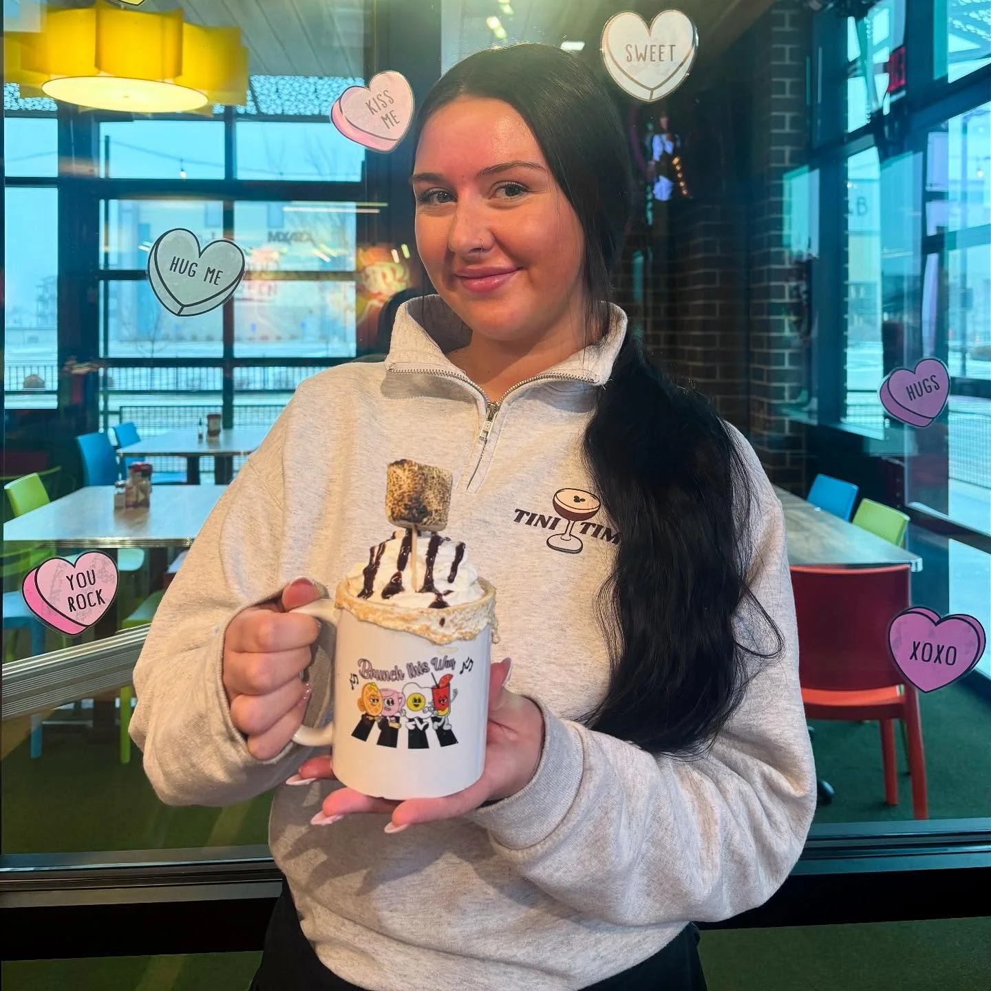 Braving the cold never felt so good❄️Get a S&rsquo;mores hot chocolate, you&rsquo;ll fall in love with every sip🔥☕️💕