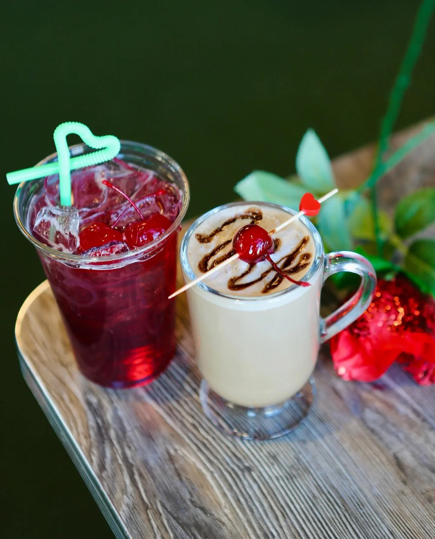 Get energized this Sunday by sipping on a Cherry Charm Energy Infusion or Cherry Vanilla Cupids Coffee🍒 Perfect treat for all of our cherry lovers out there✨