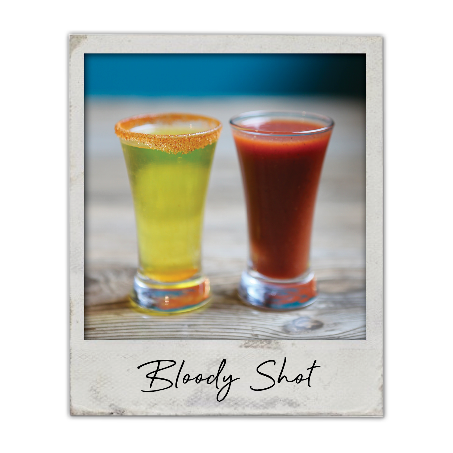 Bloody Shot | The Breakfast Club USA, A pickle vodka shot served with a bloody mary back.