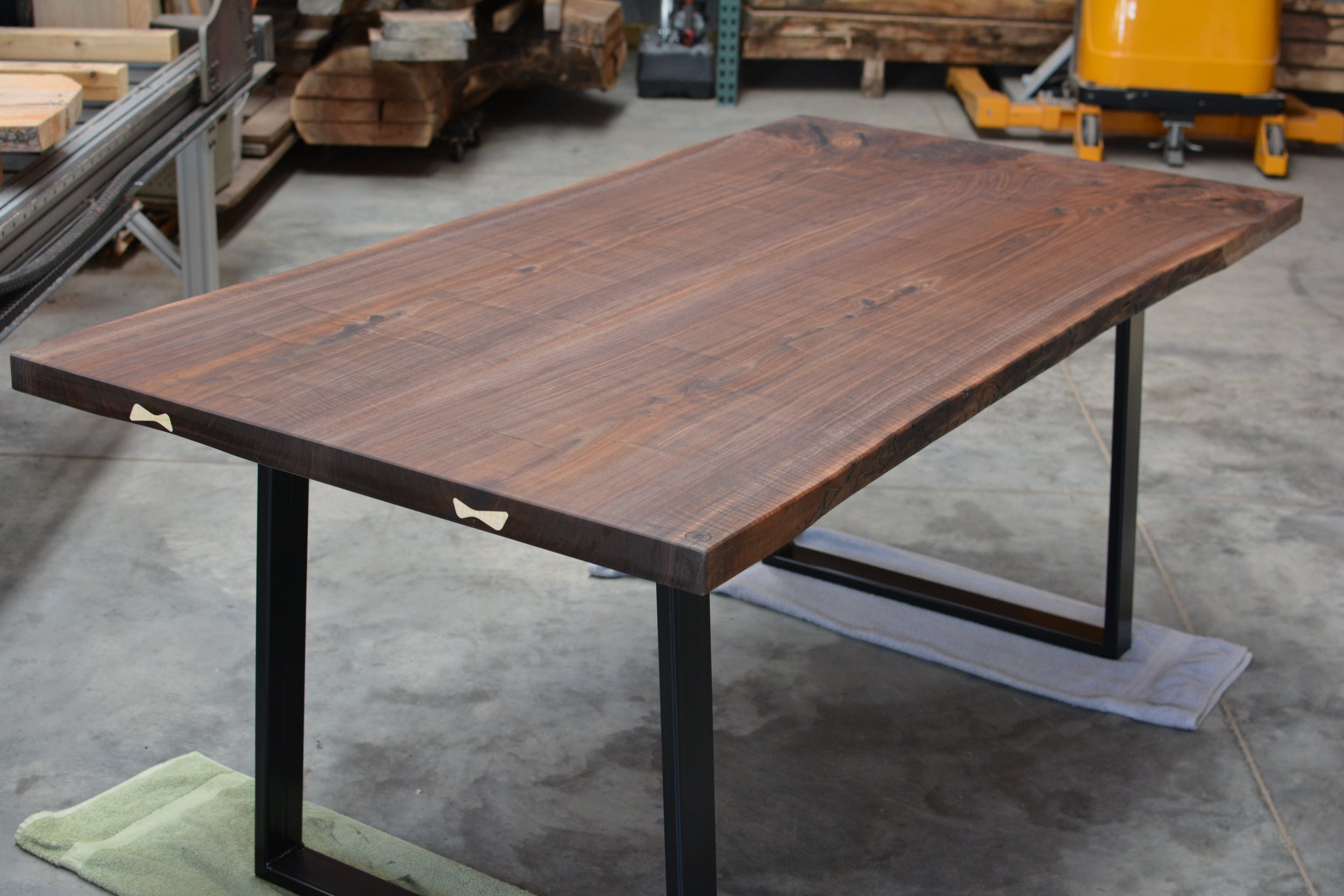 Black Walnut Bookmatch Table