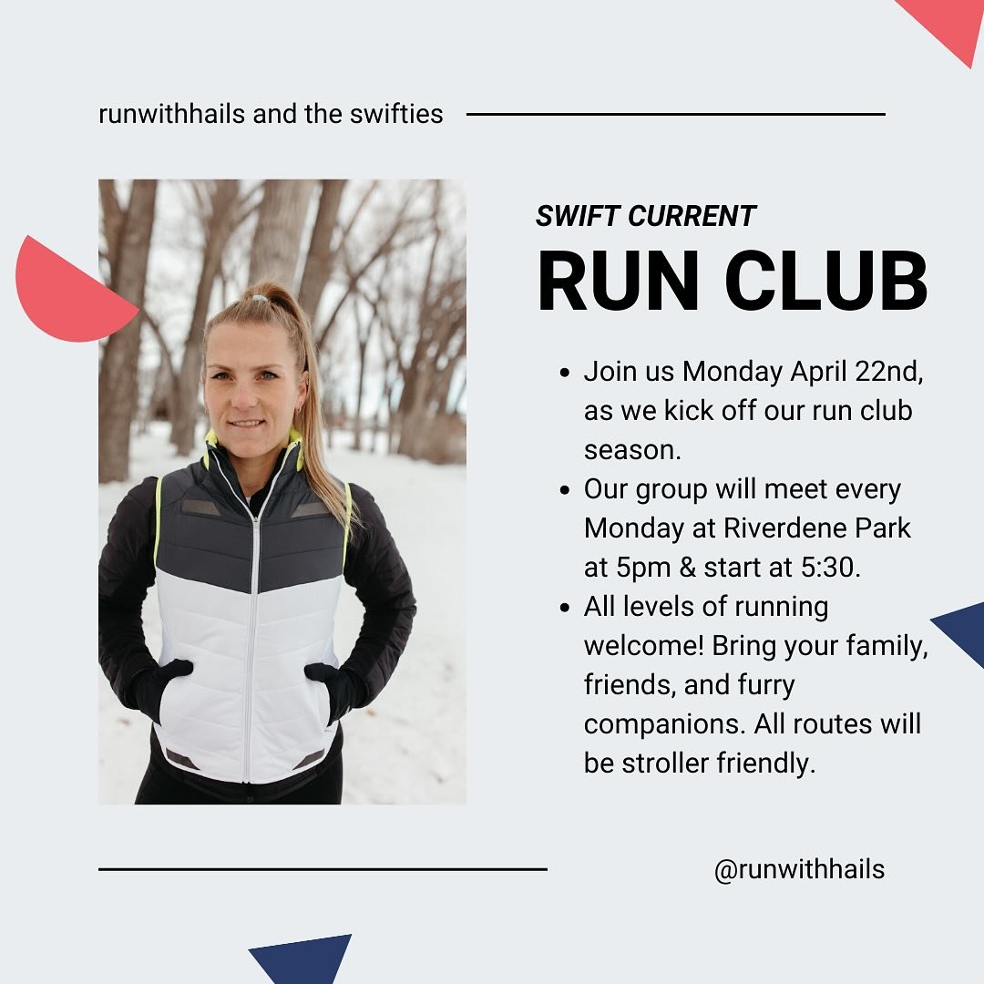 Monday&rsquo;s are made for Run Club so mark your calendars!

If you have any questions don&rsquo;t hesitate to reach out.
&bull;
&bull;
#runclub #runswiftcurrent #runwithhailsandtheswifties #runnersofinstagram #runningcommunity #runningmotivation #r